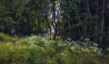 fleurs sur le bord de forêt 1893 paysage classique Ivan Ivanovitch